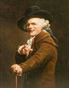 {{ product_title }} Fine Art Print | {{ product_vendor }} Jakero77 Joseph Ducreux - Self-Portrait Mocking Expression (1793) - 17" x 22" Fine Art Print Art Print  Jakero77