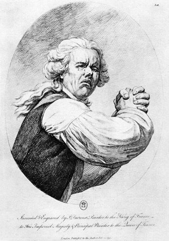 {{ product_title }} Fine Art Print | {{ product_vendor }} Jakero77 Joseph Ducreux - Self-Portrait (1791) Rococo Style - 17" x 22" Fine Art Print Art Print  Jakero77