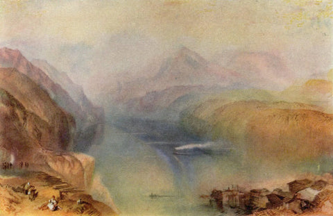 {{ product_title }} Fine Art Print | {{ product_vendor }} Jakero77 Joseph Mallord William Turner - Lake Lucerne (1802) - 17" x 22" Fine Art Print Art Print  Jakero77