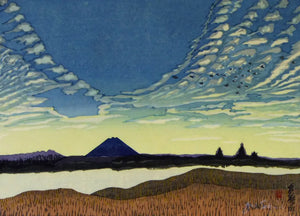 {{ product_title }} Fine Art Print | {{ product_vendor }} Jakero77 Junichiro Sekino - Mount Fuji from Tamagawa (1986) - 17" x 22" Fine Art Print Art Print  Jakero77