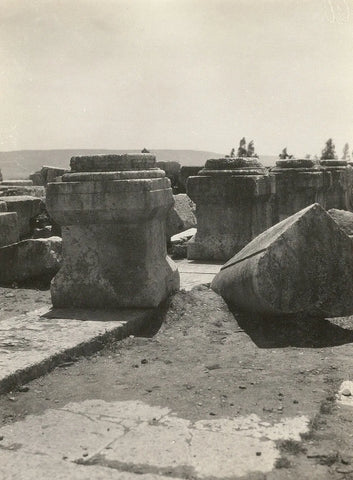 {{ product_title }} Fine Art Print | {{ product_vendor }} Jakero77 Karl Gröber - Israel Capernaum Synagogue Ruins (1926) - 17" x 22" Fine Art Print Art Print  Jakero77