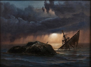 {{ product_title }} Fine Art Print | {{ product_vendor }} Jakero77 Knud Andreassen Baade - Shipwreck (1845) - 17" x 22" Fine Art Print Art Print  Jakero77