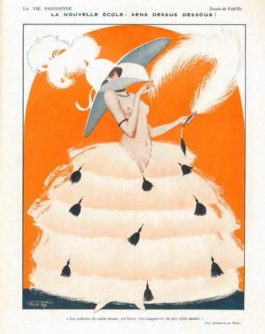 {{ product_title }} Fine Art Print | {{ product_vendor }} Jakero77 La Vie Parisienne - Nude 1920s French Magazine Cover - 17" x 22" Fine Art Print Art Print  Jakero77