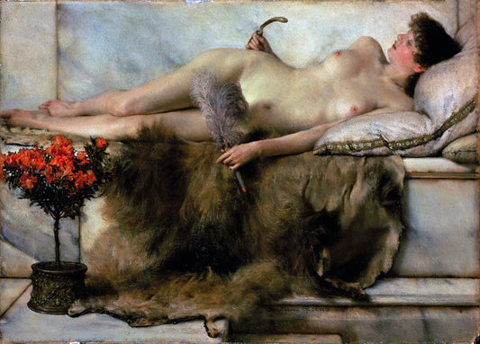 {{ product_title }} Fine Art Print | {{ product_vendor }} Jakero77 Lawrence Alma Tadema - In the Tepidarium Nude (1881) Signed - 17" x 22" Art Print Art Print  Jakero77