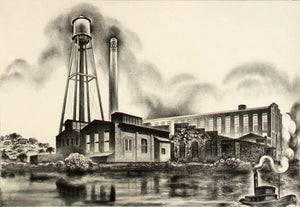 {{ product_title }} Fine Art Print | {{ product_vendor }} Jakero77 Louis Lozowick - Konmar Products, Bayonne, New Jersey (1937) - 17" x 22" Art Print Art Print  Jakero77