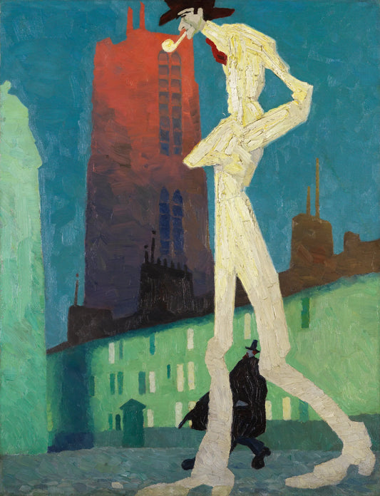 {{ product_title }} Fine Art Print | {{ product_vendor }} Jakero77 Lyonel Feininger - The White Man (1907) - 17" x 22" Fine Art Print Art Print  Jakero77