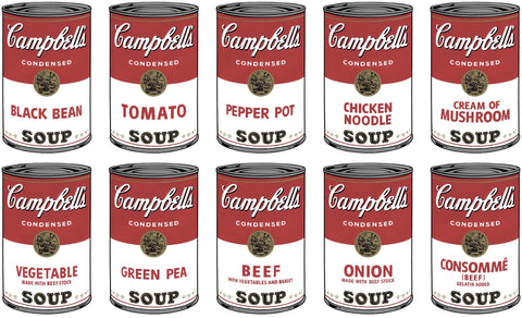 Andy Warhol 1984 Signed Campbell's Soup Cans - "17 x 22" Fine Art Print