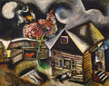 {{ product_title }} Fine Art Print | {{ product_vendor }} Jakero77 Marc Chagall - Rain (1911) Signed - 17" x 22" Fine Art Print Art Print  Jakero77