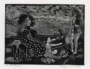 {{ product_title }} Fine Art Print | {{ product_vendor }} Jakero77 Margaret Burroughs - On The Beach (1957) Signed - 17" x 22" Fine Art Print Art Print  Jakero77