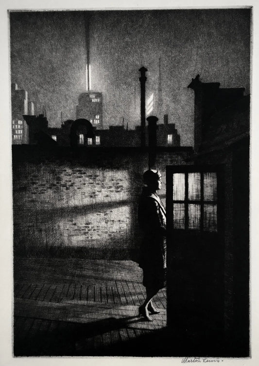 {{ product_title }} Fine Art Print | {{ product_vendor }} Jakero77 Martin Lewis -  Little Penthouse New York (1931) Signed - 17"x22" Fine Art Print Art Print  Jakero77
