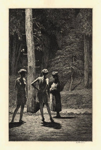 {{ product_title }} Fine Art Print | {{ product_vendor }} Jakero77 Martin Lewis - Under the Street Lamp (1928) Signed - 17" x 22" Fine Art Print Art Print  Jakero77