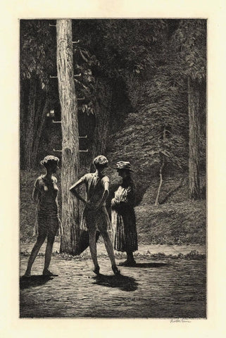 {{ product_title }} Fine Art Print | {{ product_vendor }} Jakero77 Martin Lewis - Under the Street Lamp (1928) Signed - 17" x 22" Fine Art Print Art Print  Jakero77