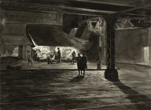 {{ product_title }} Fine Art Print | {{ product_vendor }} Jakero77 Martin Lewis - Yorkville Night Study (1947) - 17" x 22" Fine Art Print Art Print  Jakero77