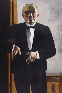 {{ product_title }} Fine Art Print | {{ product_vendor }} Jakero77 Max Beckmann - Self Portrait in Tuxedo (1927) Signed - 17" x 22" Fine Art Print Art Print  Jakero77