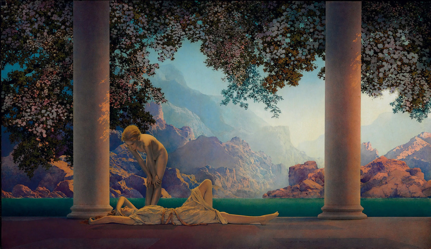 {{ product_title }} Fine Art Print | {{ product_vendor }} Jakero77 Maxfield Parrish - Daybreak (1922) - 17" x 22" Fine Art Print Art Print  Jakero77