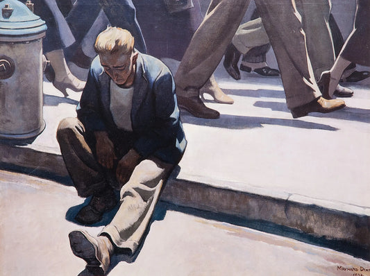 {{ product_title }} Fine Art Print | {{ product_vendor }} Jakero77 Maynard Dixon - The Forgotten Man (1934) - 17" x 22" Fine Art Print Art Print  Jakero77