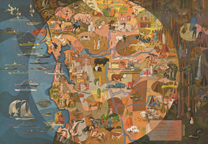 {{ product_title }} Fine Art Print | {{ product_vendor }} Jakero77 Millard Sheets - Panorama of Today in Northern California (1950) - 17" x 22" Print Art Print  Jakero77