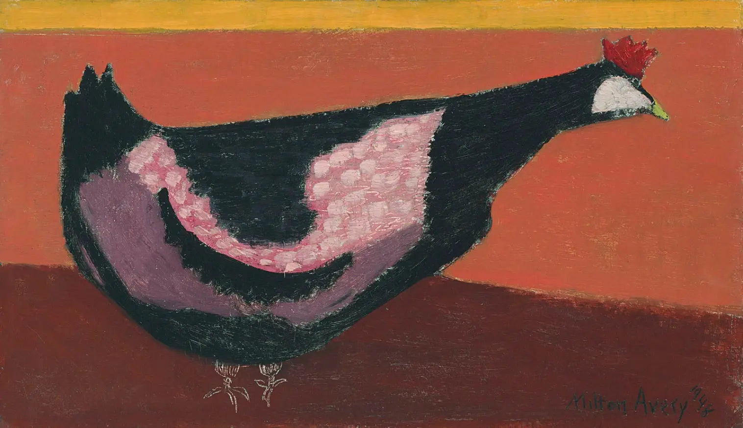 {{ product_title }} Fine Art Print | {{ product_vendor }} Jakero77 Milton Avery - The Chicken (1948) Signed - 17" x 22" Fine Art Print Art Print  Jakero77