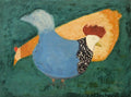 {{ product_title }} Fine Art Print | {{ product_vendor }} Jakero77 Milton Clark Avery - Two Chickens (1948) Signed - 17" x 22" Fine Art Print Art Print  Jakero77