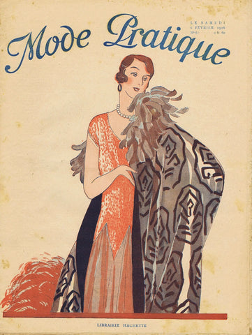 {{ product_title }} Fine Art Print | {{ product_vendor }} Jakero77 Mode Pratique Vintage French Fashion Cover Art (1926) - 17" x 22" Fine Art Print Art Print  Jakero77