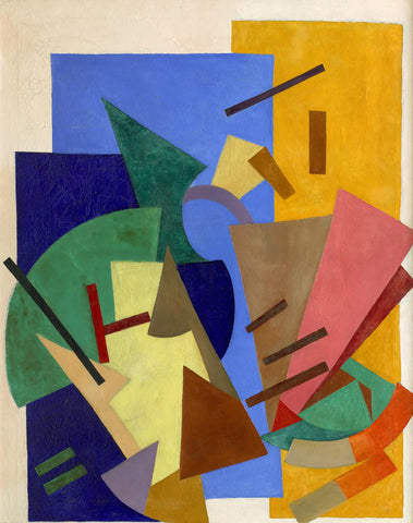 {{ product_title }} Fine Art Print | {{ product_vendor }} Jakero77 Olga Rozanova - Flight of an Airplane (1916) Aeroplane - 17"x22" Fine Art Print Art Print  Jakero77