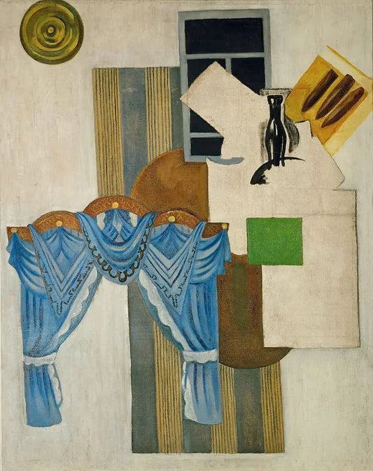 {{ product_title }} Fine Art Print | {{ product_vendor }} Jakero77 Olga Rozanova - Room Interior (1915) Cubism - 17" x 22" Fine Art Print Art Print  Jakero77