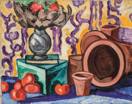 {{ product_title }} Fine Art Print | {{ product_vendor }} Jakero77 Olga Rozanova - Tomatoes (1910-11) Still Life - 17" x 22" Fine Art Print Art Print  Jakero77