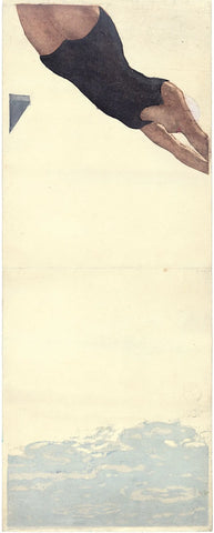 {{ product_title }} Fine Art Print | {{ product_vendor }} Jakero77 Onchi Kōshirō - Diving (1932) - 17" x 22" Fine Art Print Art Print  Jakero77