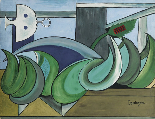 {{ product_title }} Fine Art Print | {{ product_vendor }} Jakero77 Oscar Dominguez - Aquarium Abstract Signed - 17" x 22" Fine Art Print Art Print  Jakero77