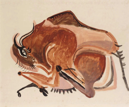 {{ product_title }} Fine Art Print | {{ product_vendor }} Jakero77 Oscar Dominguez - Bisonte de Altamira (1956) - 17" x 22" Fine Art Print Art Print  Jakero77