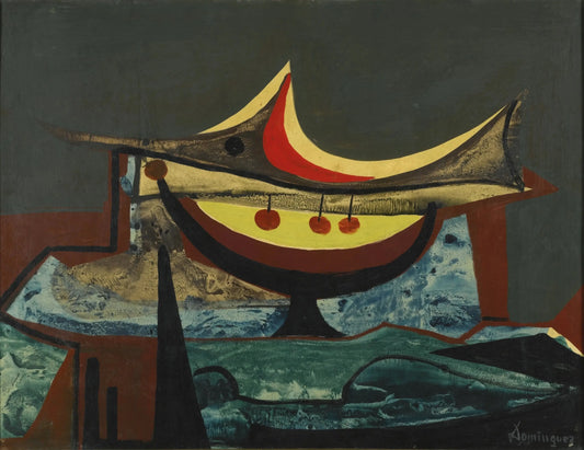 {{ product_title }} Fine Art Print | {{ product_vendor }} Jakero77 Oscar Dominguez - Composition Abstract Signed - 17" x 22" Fine Art Print Art Print  Jakero77