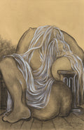 {{ product_title }} Fine Art Print | {{ product_vendor }} Jakero77 Oscar Dominguez - Contorted Nude Figure (1945) Signed - 17" x 22" Fine Art Print Art Print  Jakero77