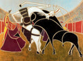 {{ product_title }} Fine Art Print | {{ product_vendor }} Jakero77 Oscar Dominguez - Corrida II (1951) Signed - 17" x 22" Fine Art Print Art Print  Jakero77