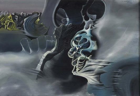 {{ product_title }} Fine Art Print | {{ product_vendor }} Jakero77 Oscar Dominguez - Cosmic Composition (1938) Signed - 17" x 22" Fine Art Print Art Print  Jakero77