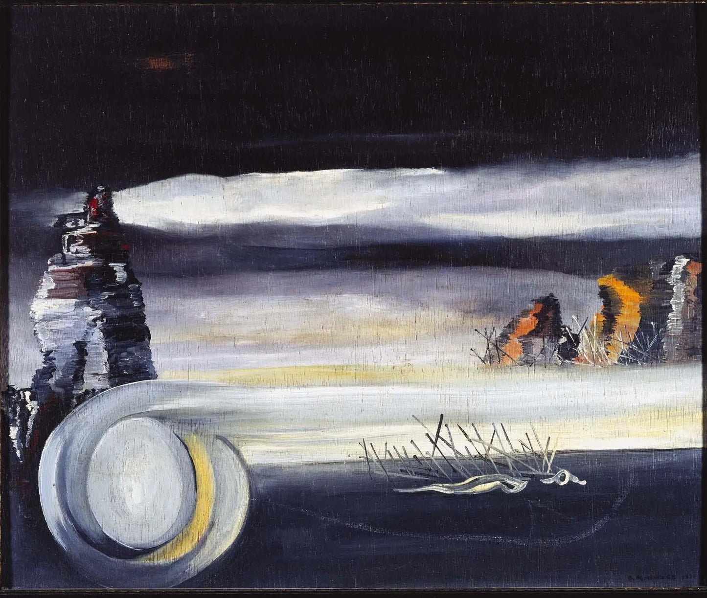 {{ product_title }} Fine Art Print | {{ product_vendor }} Jakero77 Oscar Dominguez - Cosmic Landscape (1938) Signed - 17" x 22" Fine Art Print Art Print  Jakero77