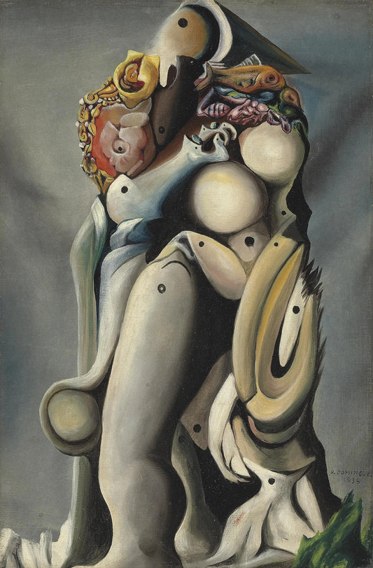 {{ product_title }} Fine Art Print | {{ product_vendor }} Jakero77 Oscar Dominguez - Figure Surréaliste (1939) Signed - 17" x 22" Fine Art Print Art Print  Jakero77