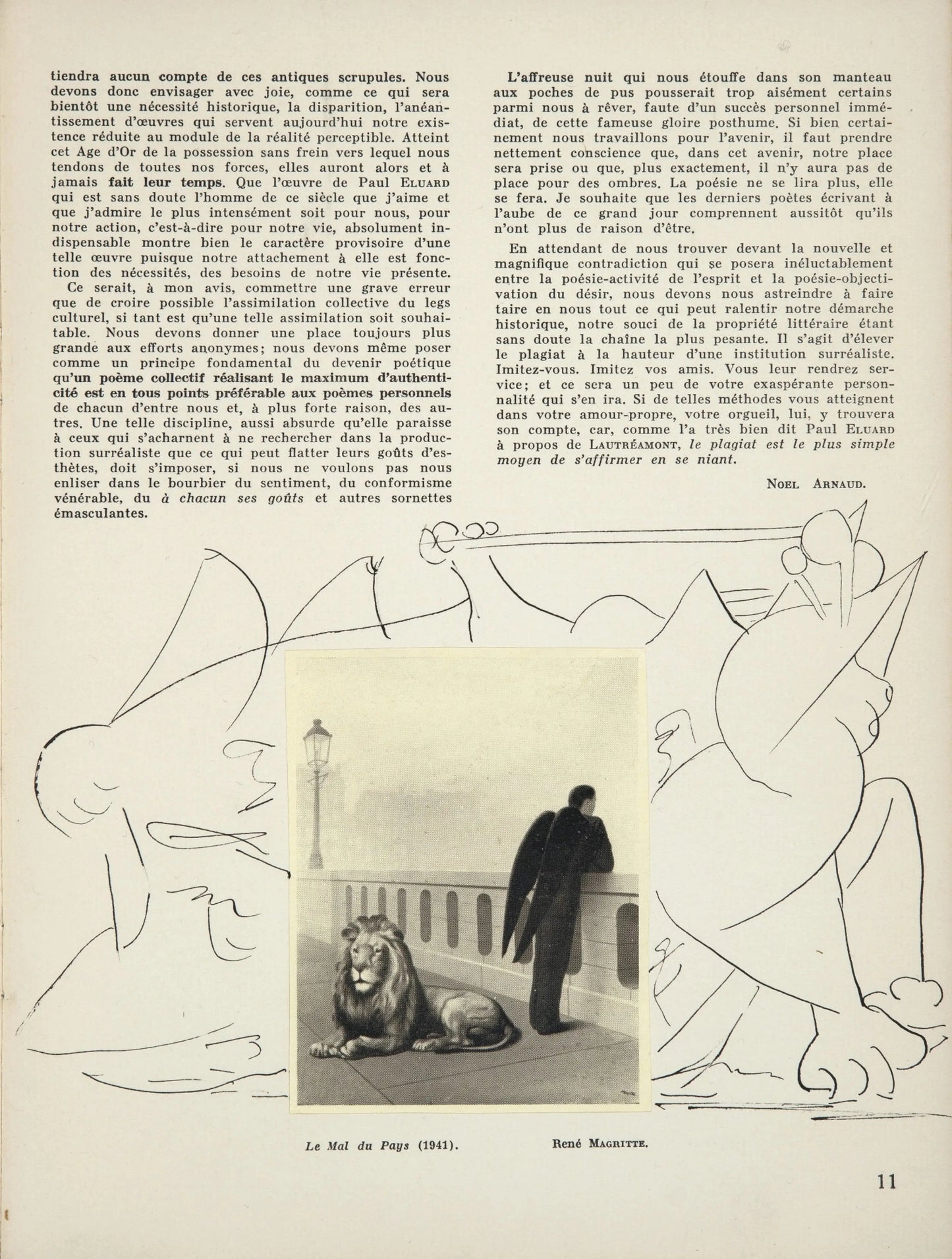 {{ product_title }} Fine Art Print | {{ product_vendor }} Jakero77 Oscar Dominguez - La CONQUÊTE DU MONDE PAR L’IMAGE 1942 Signed - 17"x22" Art Print Art Print  Jakero77