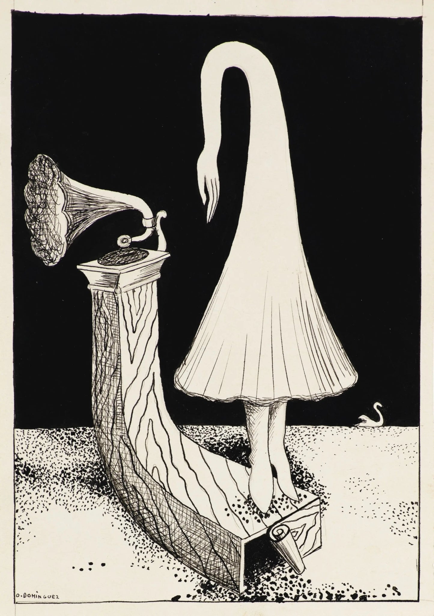 {{ product_title }} Fine Art Print | {{ product_vendor }} Jakero77 Oscar Dominguez - Le Souvenir de l'avenir (1938) Signed - 17" x 22" Fine Art Print Art Print  Jakero77