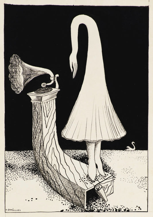 {{ product_title }} Fine Art Print | {{ product_vendor }} Jakero77 Oscar Dominguez - Le Souvenir de l'avenir (1938) Signed - 17" x 22" Fine Art Print Art Print  Jakero77