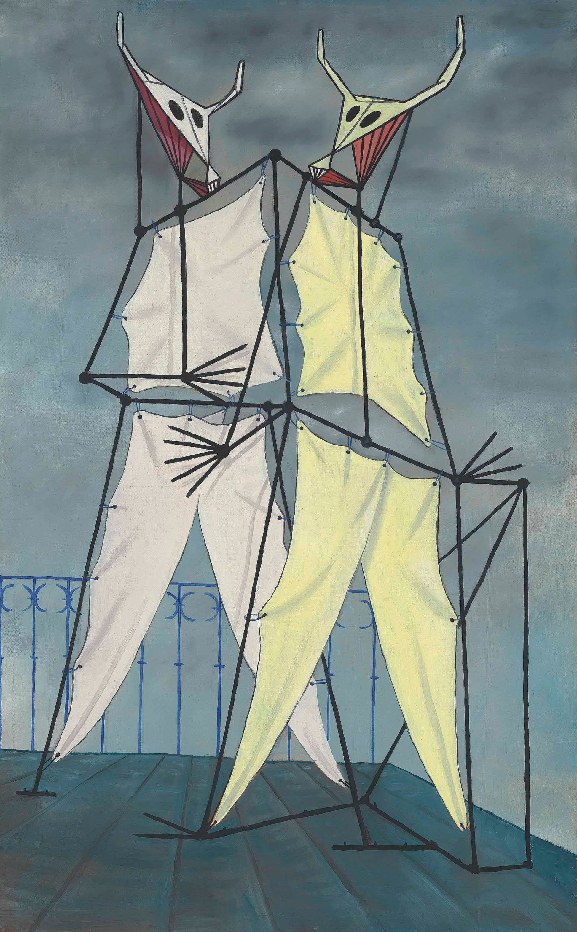 {{ product_title }} Fine Art Print | {{ product_vendor }} Jakero77 Oscar Dominguez - Les Deux Pirates (circa 1943) - 17" x 22" Fine Art Print Art Print  Jakero77