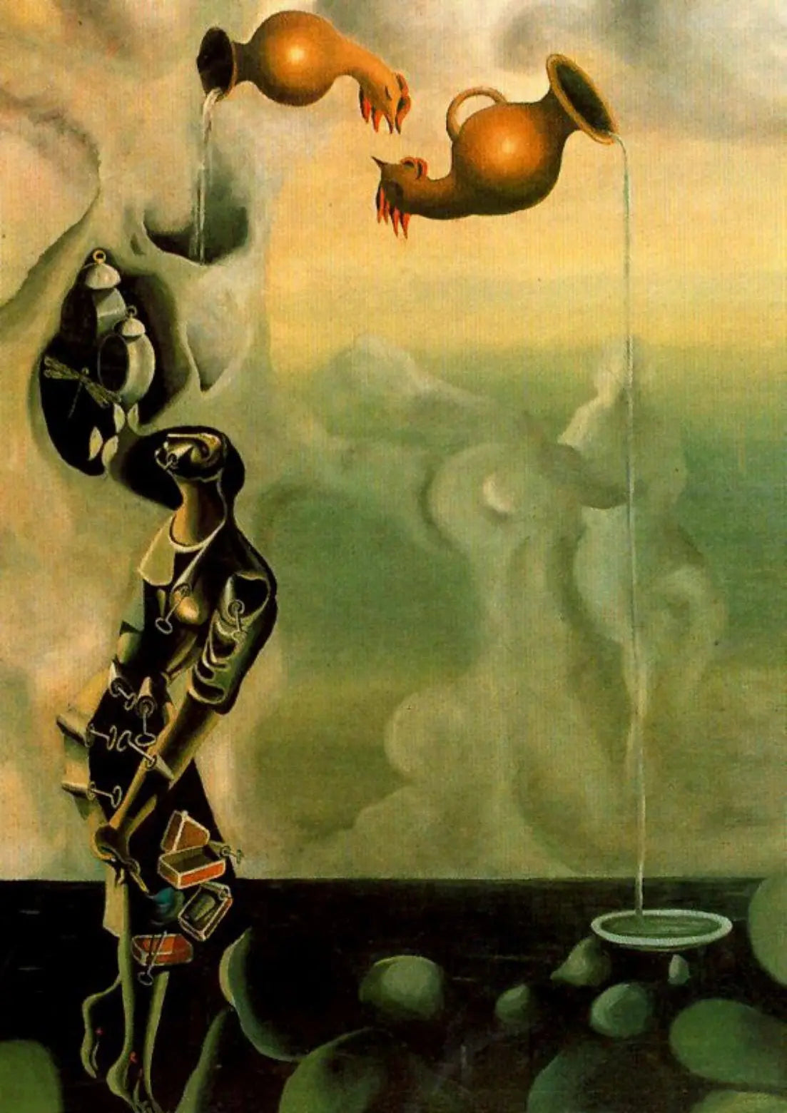 {{ product_title }} Fine Art Print | {{ product_vendor }} Jakero77 Oscar Dominguez - Los Perrones Surrealism (1935) - 17" x 22" Fine Art Print Art Print  Jakero77