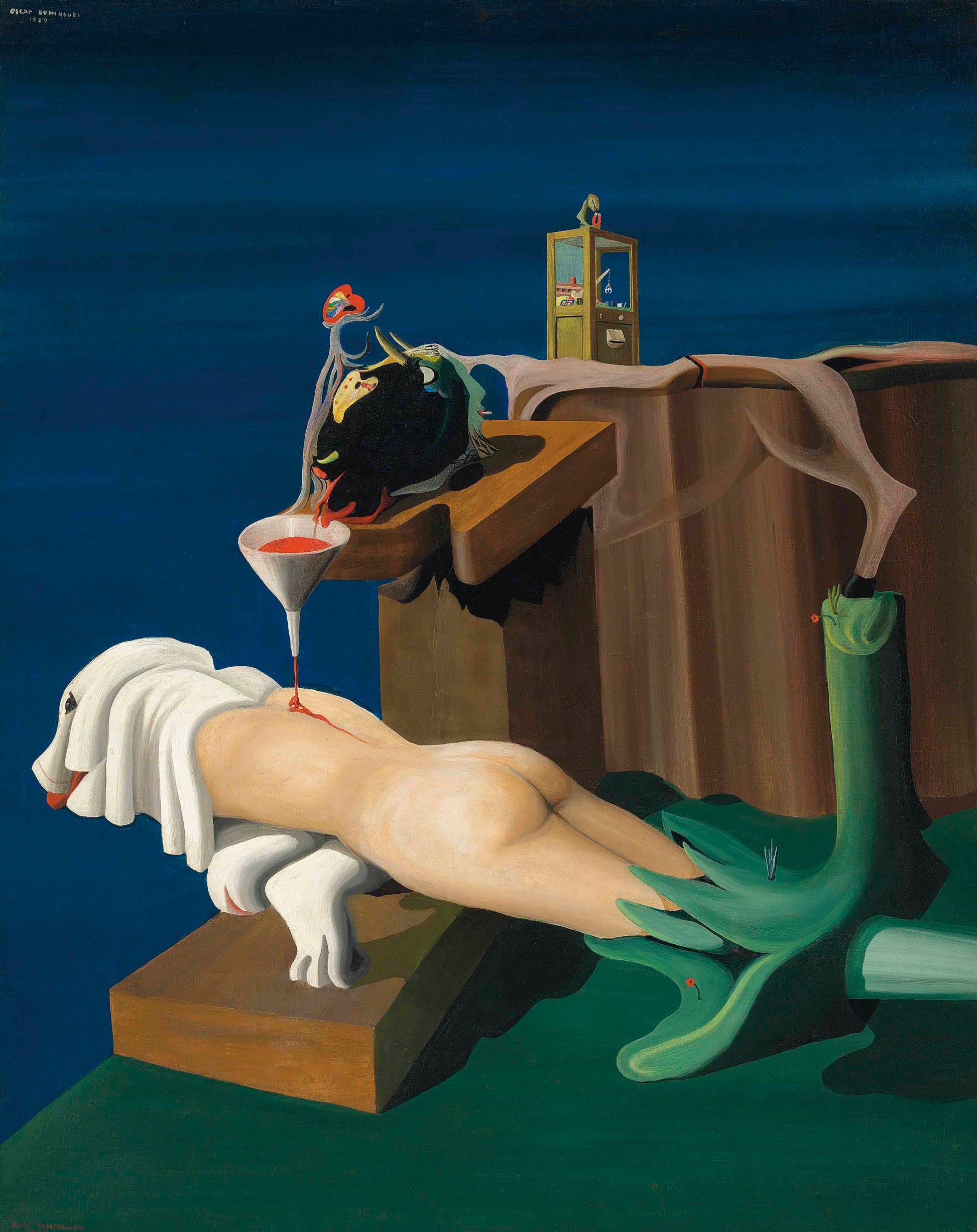 {{ product_title }} Fine Art Print | {{ product_vendor }} Jakero77 Oscar Dominguez - Máquina de coser electro-sexual 1934 Signed - 17"x22" Art Print Art Print  Jakero77