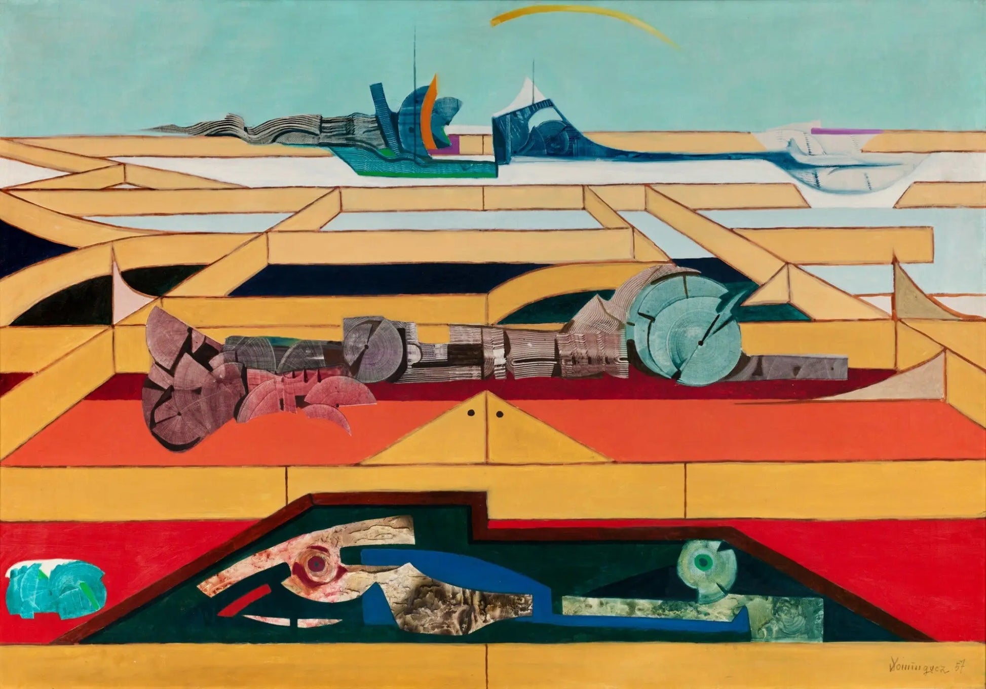 {{ product_title }} Fine Art Print | {{ product_vendor }} Jakero77 Oscar Dominguez - Mon Modele (1957) Signed - 17" x 22" Fine Art Print Art Print  Jakero77