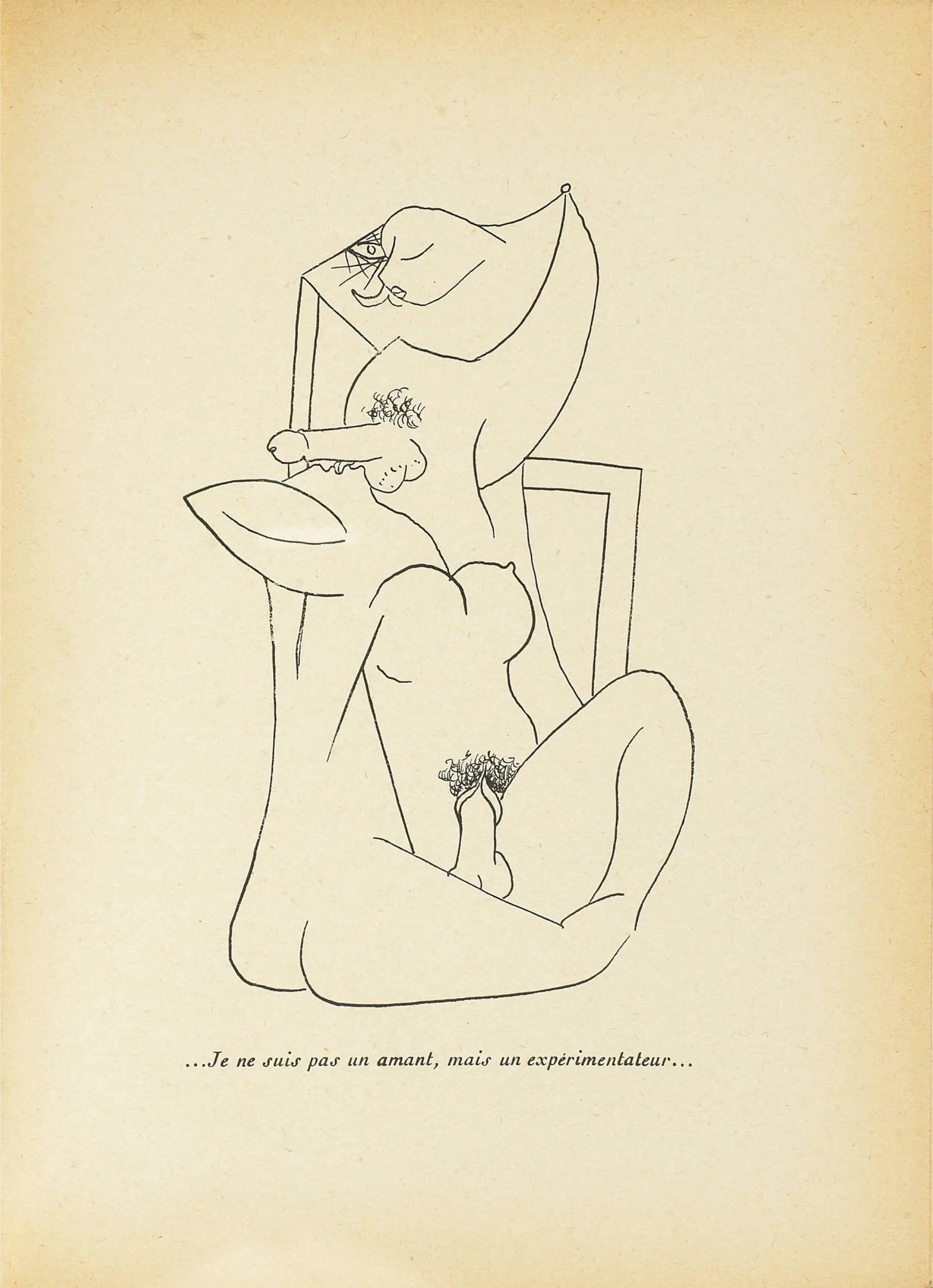 {{ product_title }} Fine Art Print | {{ product_vendor }} Jakero77 Oscar Dominguez - Nudes Erotic. Le grand ordinaire. (Robert J. Godet), 1934 (1943) - 17" x 22" Fine Art Print Art Print  Jakero77