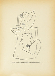 {{ product_title }} Fine Art Print | {{ product_vendor }} Jakero77 Oscar Dominguez - Nudes Erotic. Le grand ordinaire. (Robert J. Godet), 1934 (1943) - 17" x 22" Fine Art Print Art Print  Jakero77