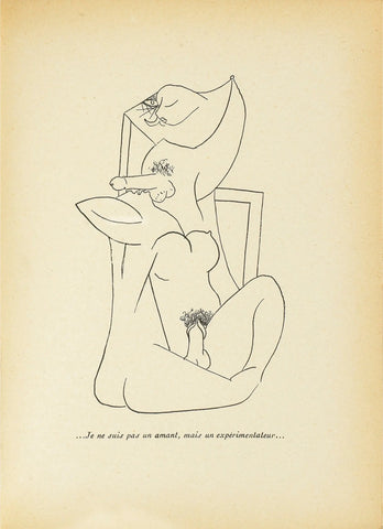{{ product_title }} Fine Art Print | {{ product_vendor }} Jakero77 Oscar Dominguez - Nudes Erotic. Le grand ordinaire. (Robert J. Godet), 1934 (1943) - 17" x 22" Fine Art Print Art Print  Jakero77