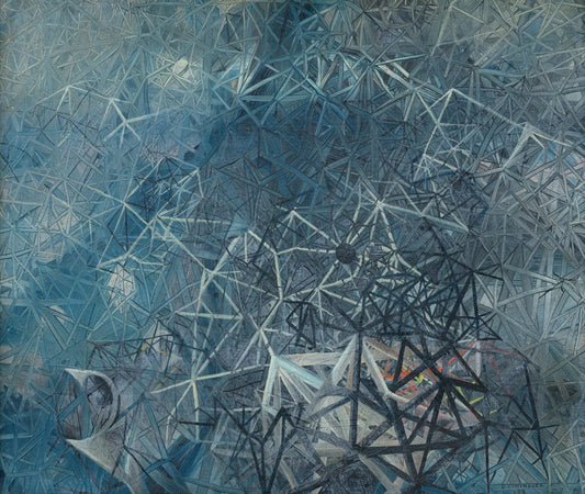 {{ product_title }} Fine Art Print | {{ product_vendor }} Jakero77 Oscar Dominguez - Paisaje de Redes (1939) Signed - 17" x 22" Fine Art Print Art Print  Jakero77