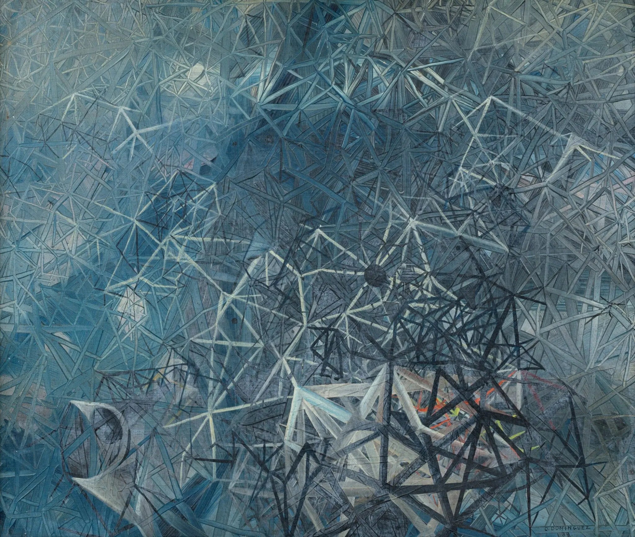 {{ product_title }} Fine Art Print | {{ product_vendor }} Jakero77 Oscar Dominguez - Paisaje de Redes (1939) Signed - 17" x 22" Fine Art Print Art Print  Jakero77