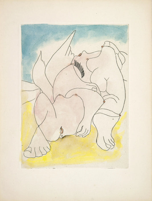 {{ product_title }} Fine Art Print | {{ product_vendor }} Jakero77 Oscar Dominguez - Paris, Robert Ganzo Eugene (1942) - 17" x 22" Fine Art Print Art Print  Jakero77