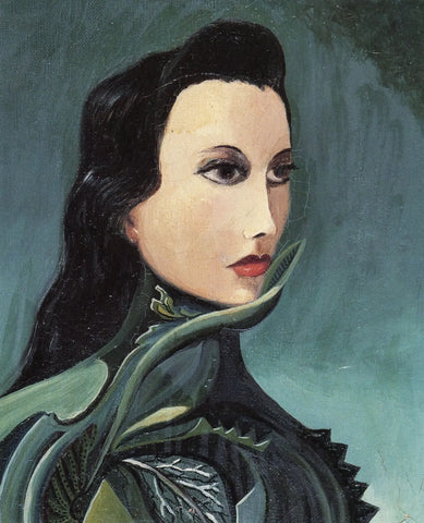 {{ product_title }} Fine Art Print | {{ product_vendor }} Jakero77 Oscar Dominguez - Portrait of Miss Ruth 1940s - 17" x 22" Fine Art Print Art Print  Jakero77